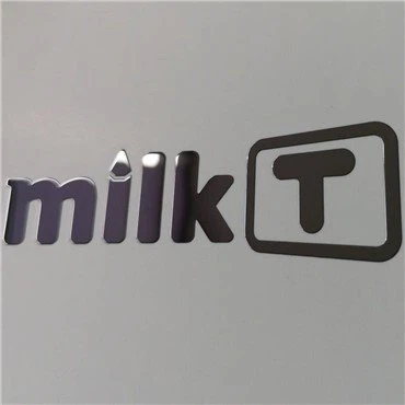 Chrom -Metall -Nickelaufkleber