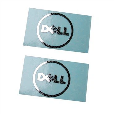 Galvanikplatte Metall Nickel Aufkleber